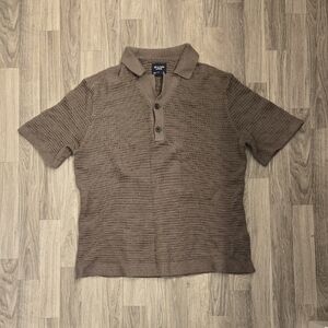 Abercrombie & Fitch Brown Polo Shirt